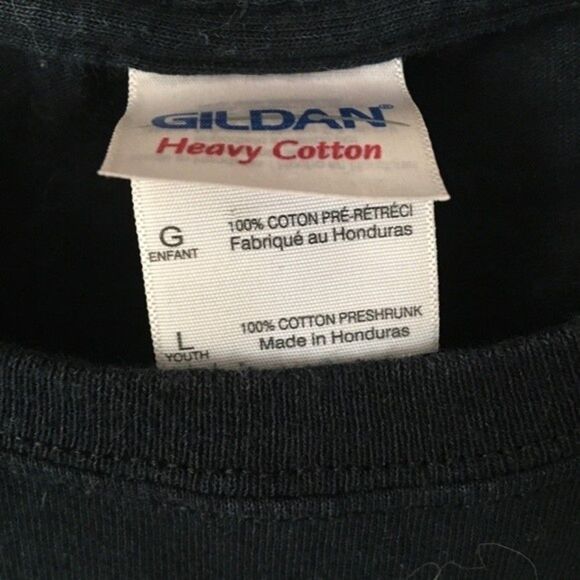 SCHEELS Boys Sceenprint shirt black yellow logo printed athletic large basic - Picture 2 of 7